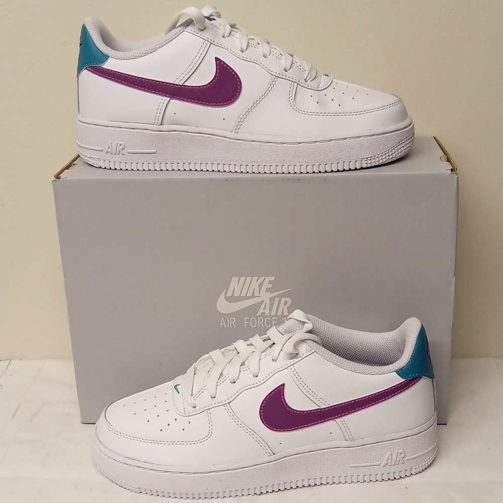 Nike Air Force 1 /White-Hyper Pink-Aquamarine-Viotech/ 6Y=7.5W /FV5948-108